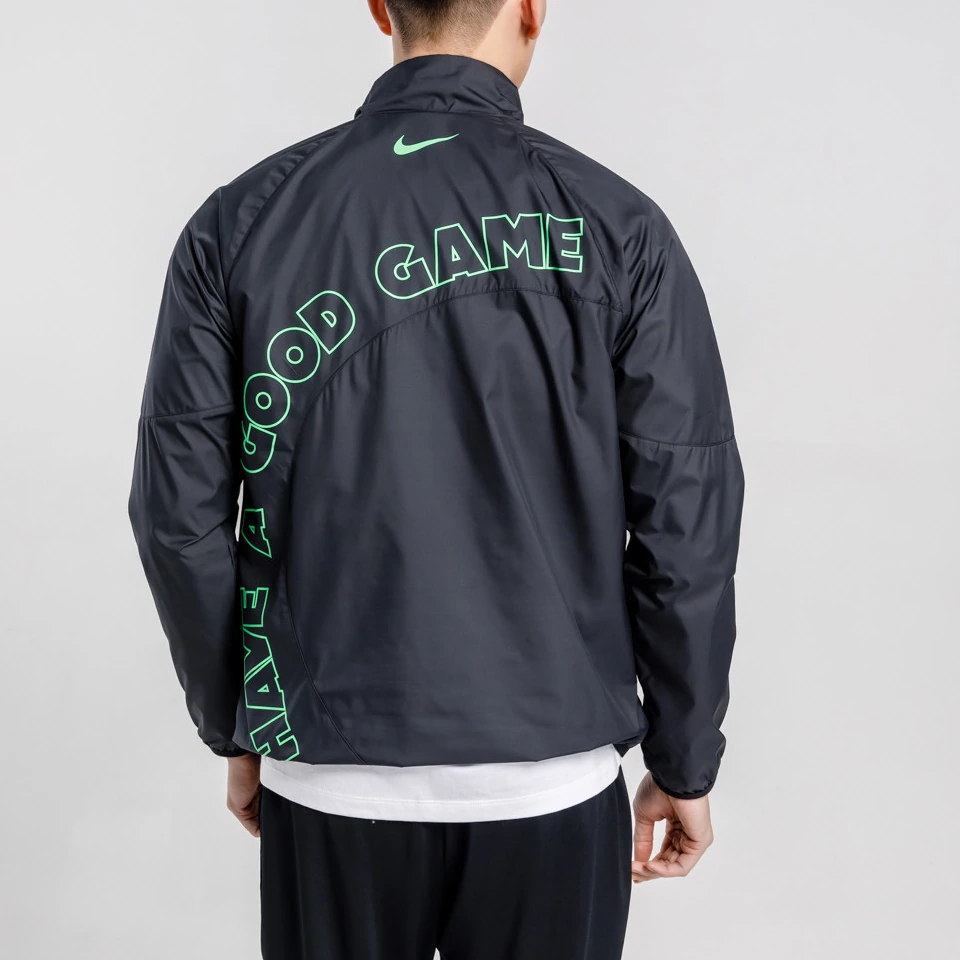 Nike Jackets Black Stand Collar Moderate