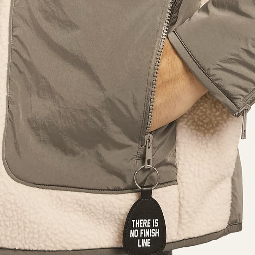 Nike Jackets Asphalt Gray Stand Collar