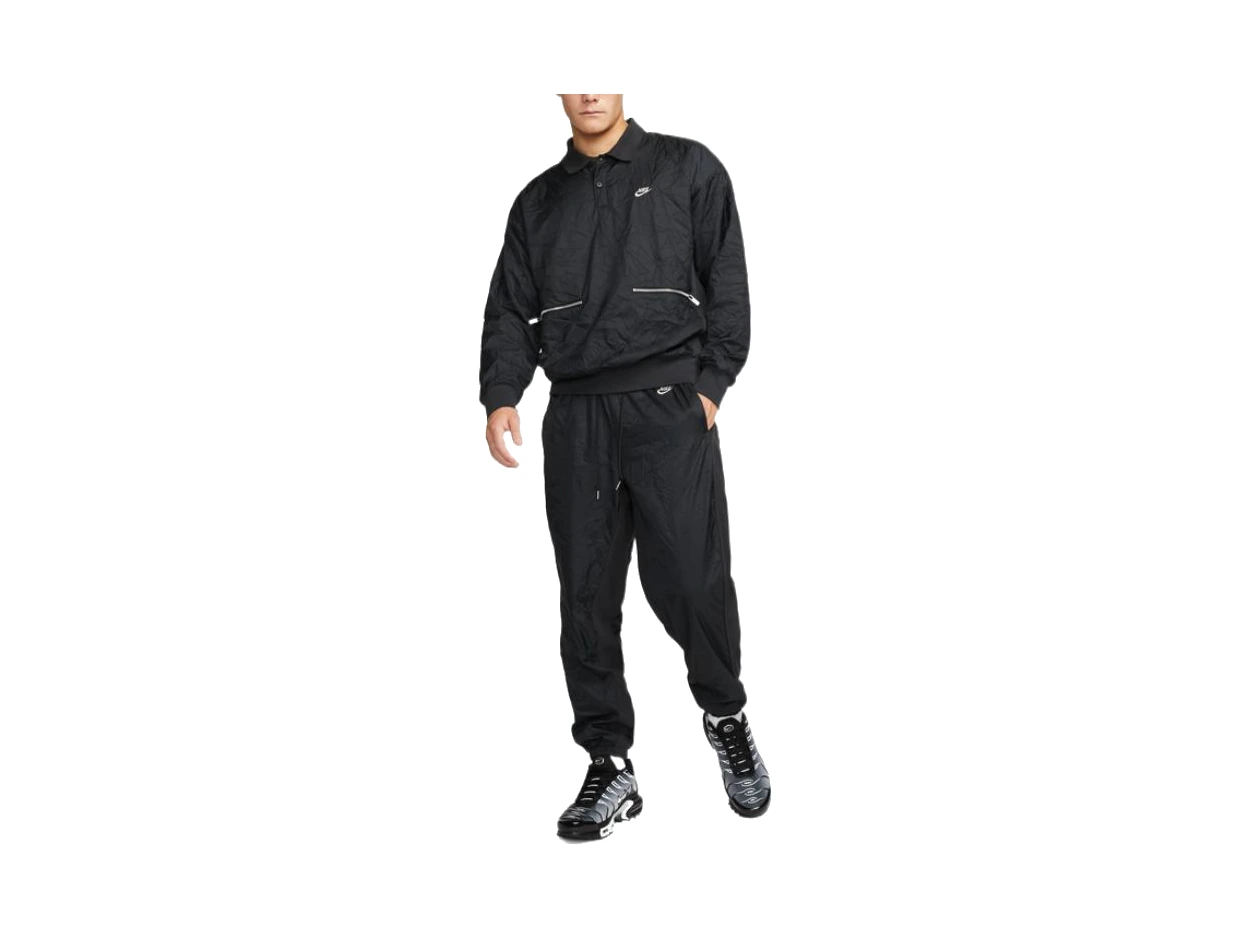Nike Jackets Black Lapel Moderate