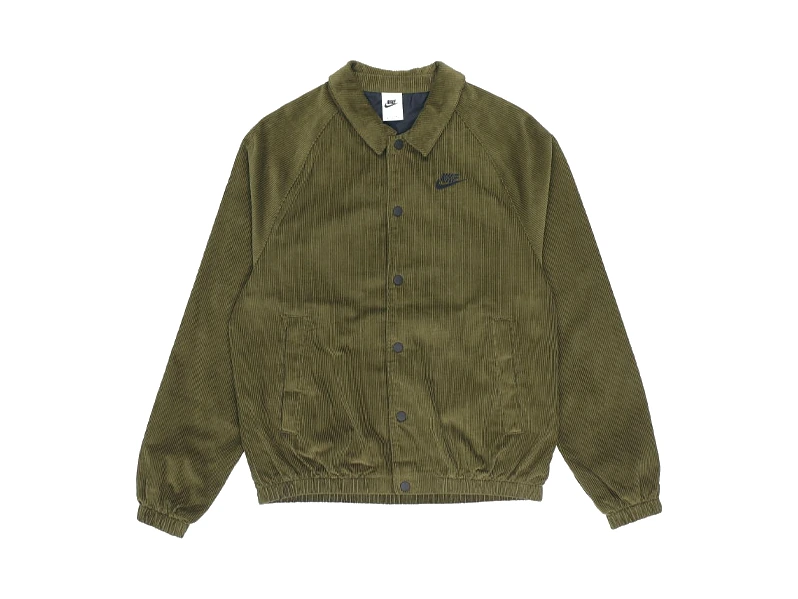 Nike Jackets Green Lapel Moderate