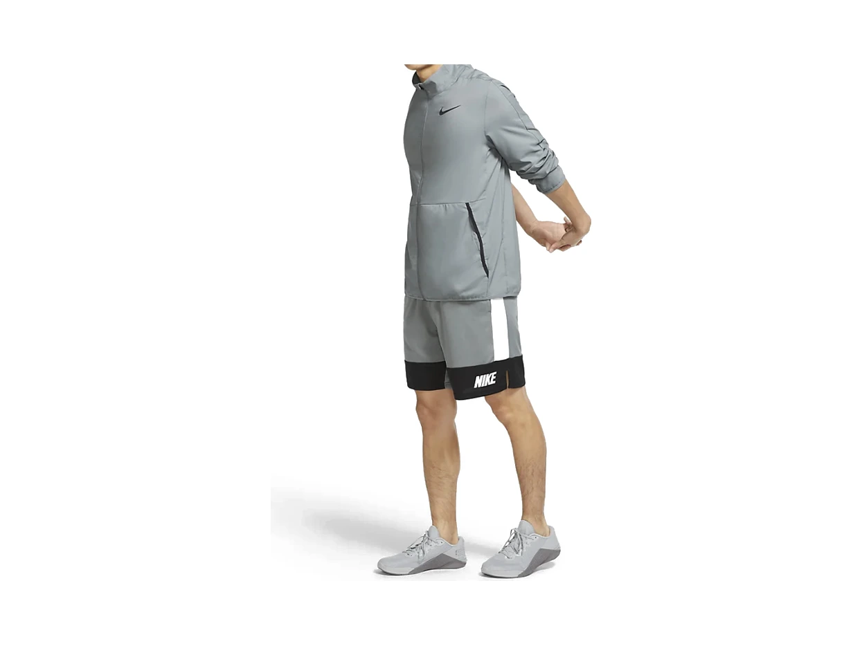 Nike Dri-Fit Jackets Gray Stand Collar