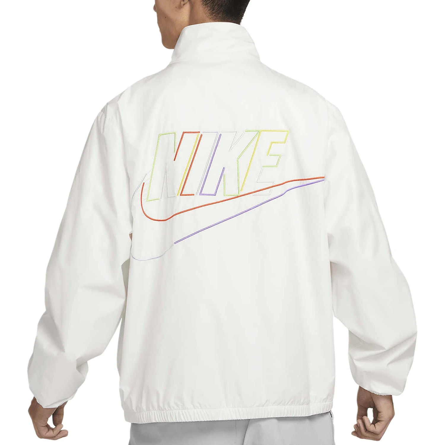 Nike Jackets White Stand Collar Moderate