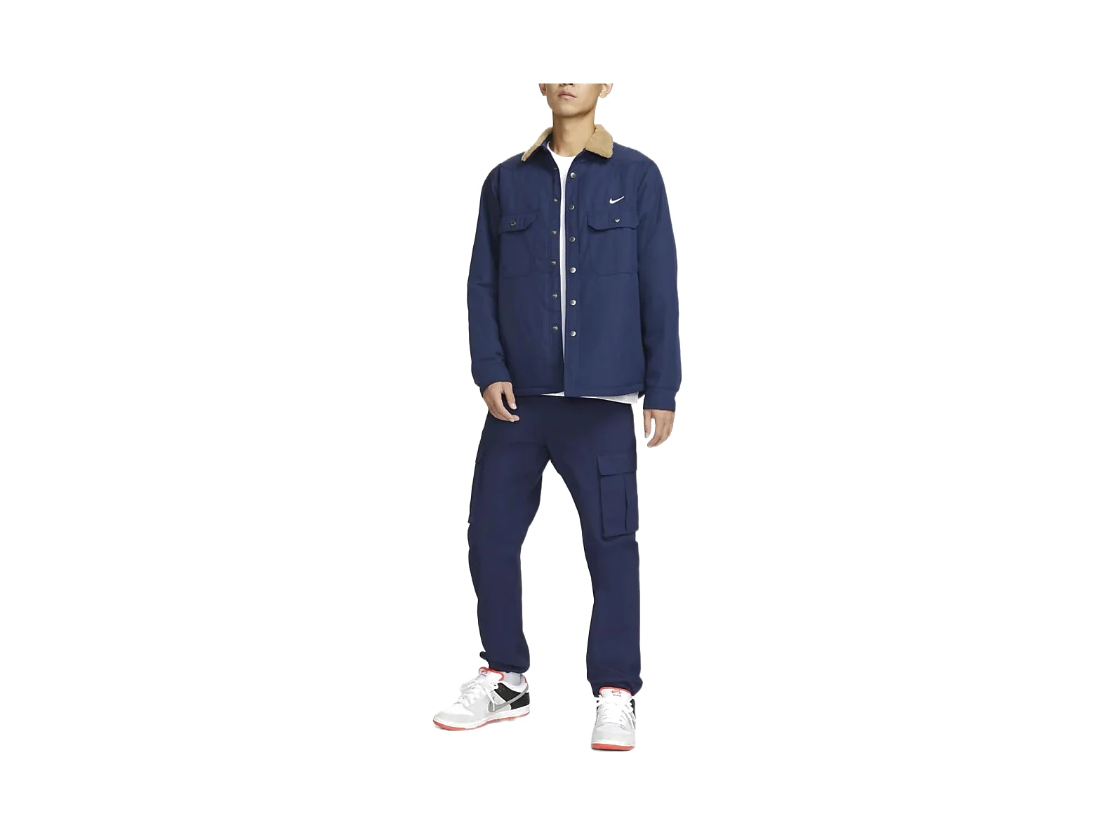 Nike Jackets Blue Lapel Moderate Other