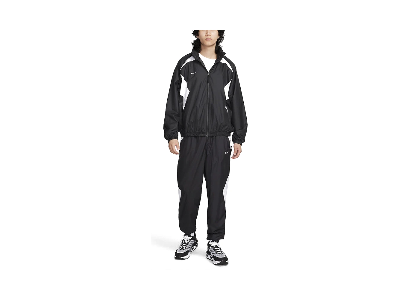 Nike Jackets Black Stand Collar Moderate
