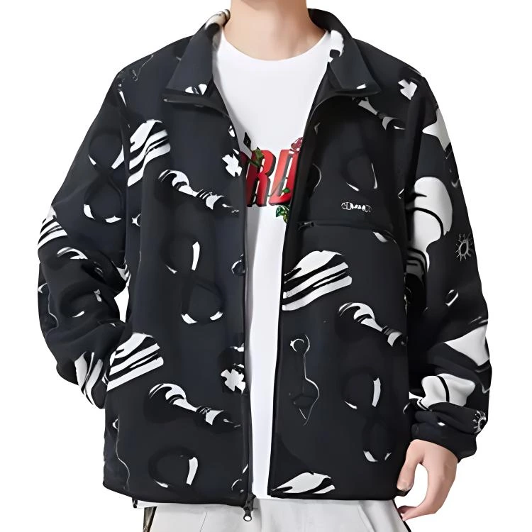 Nike Jackets Black Stand Collar Moderate