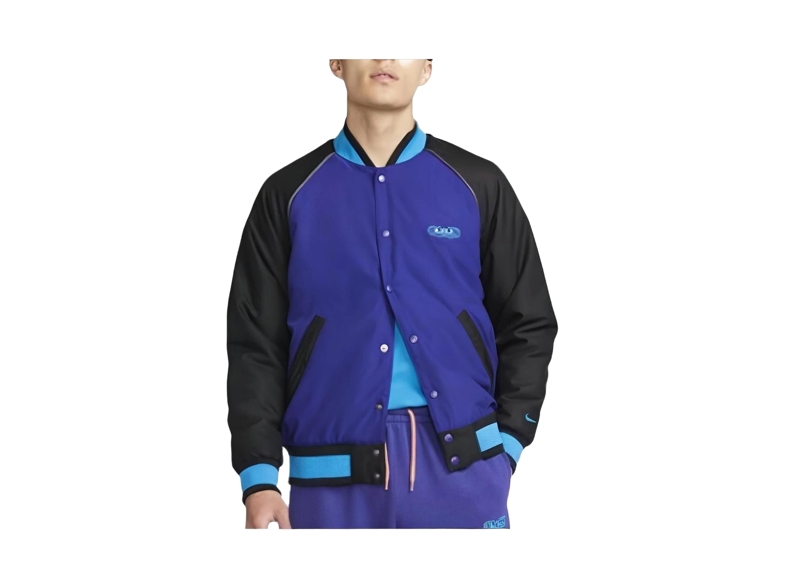 Nike Jackets Blue Stand Collar Moderate