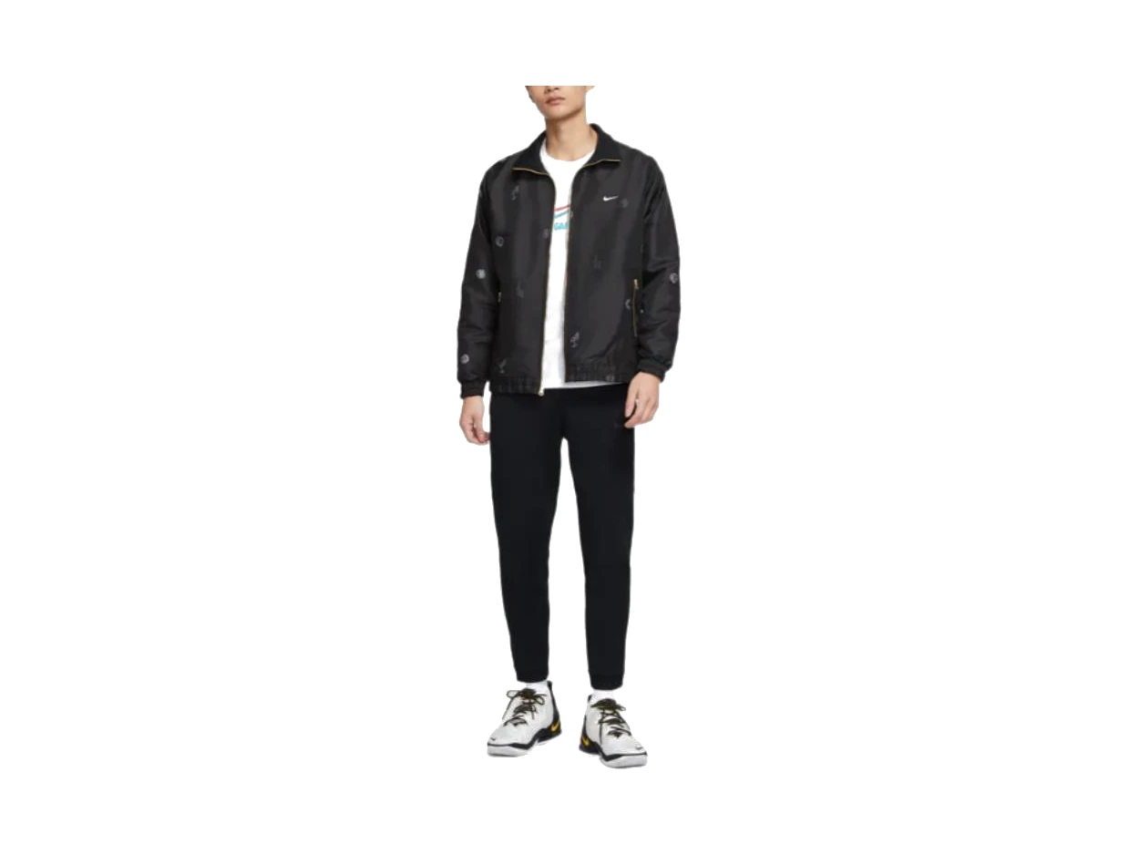 Nike Jackets Black Lapel Moderate