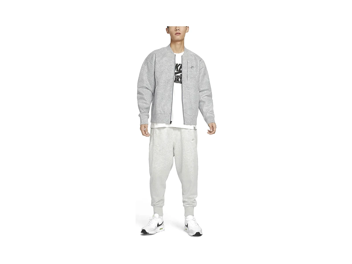 Nike Jackets Smoke Gray Baseball Collar