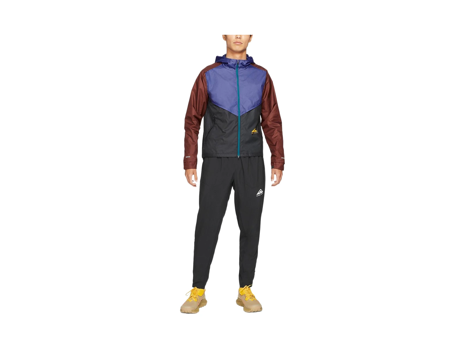 Nike Jackets Purple Black Hooded Thin