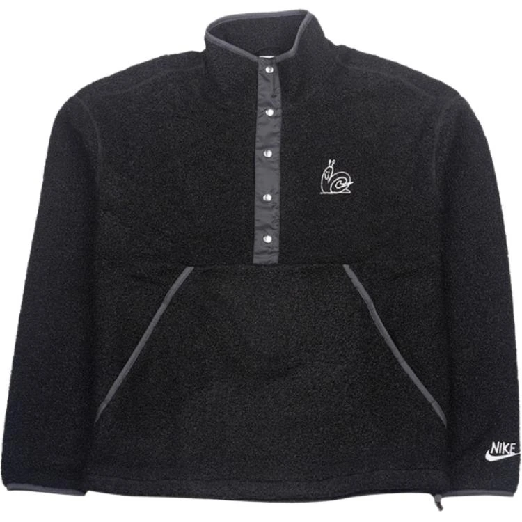 Nike Jackets Black Stand Collar Moderate