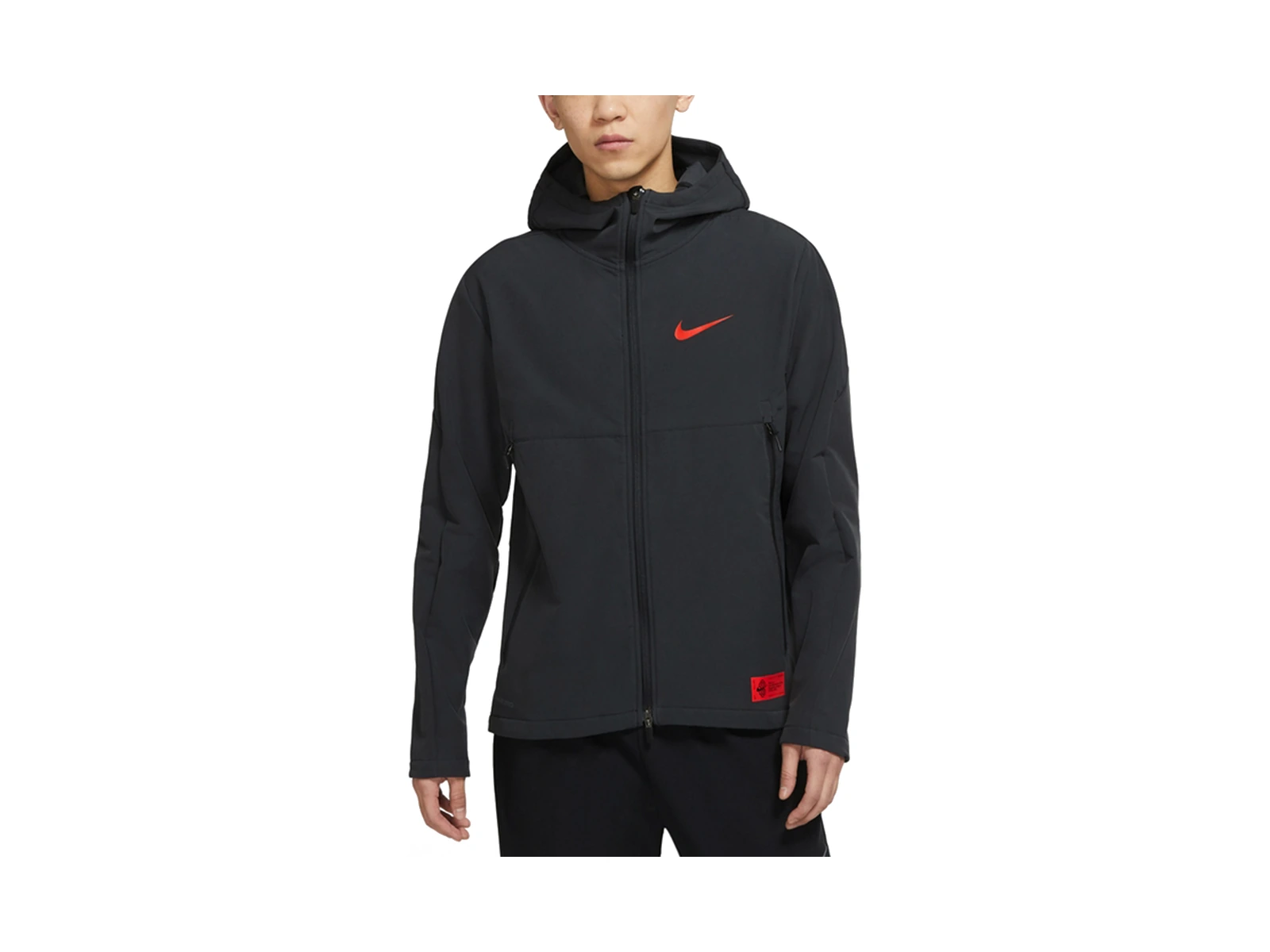 Nike Jackets Black Hooded Thickened