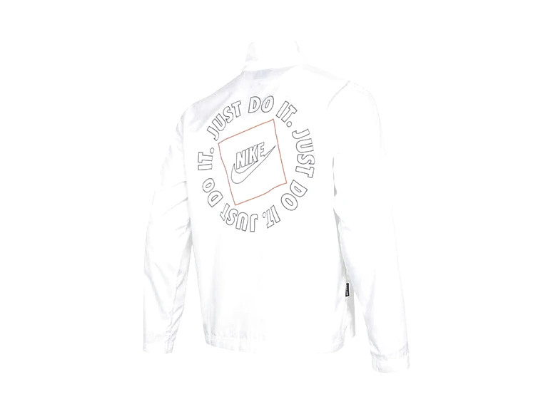 Nike Jackets White Stand Collar Moderate