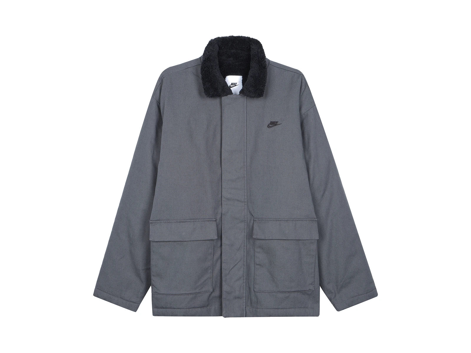 Nike Jackets Gray Lapel Thickened Other