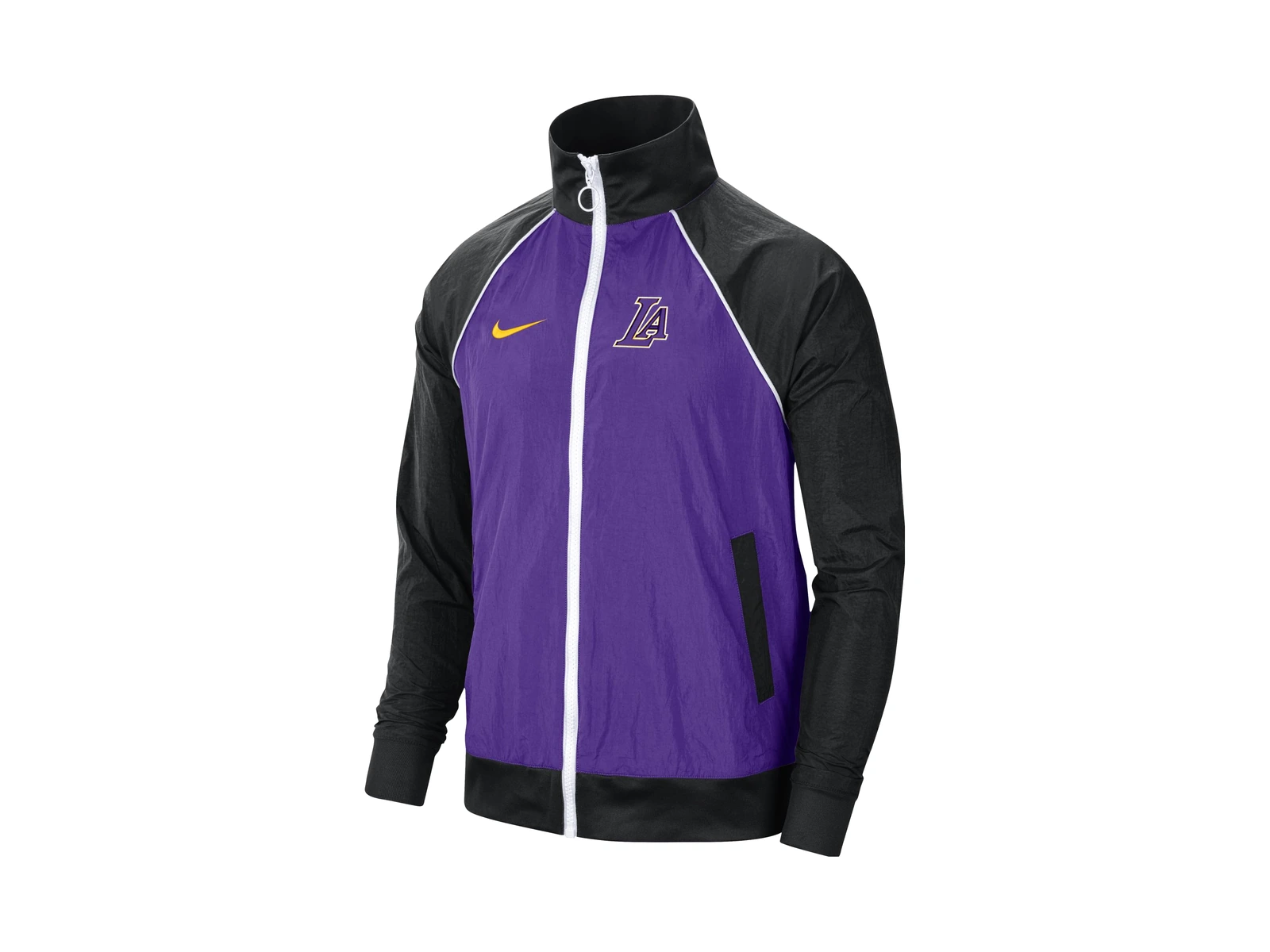 Nike Jackets Purple Baseball Collar