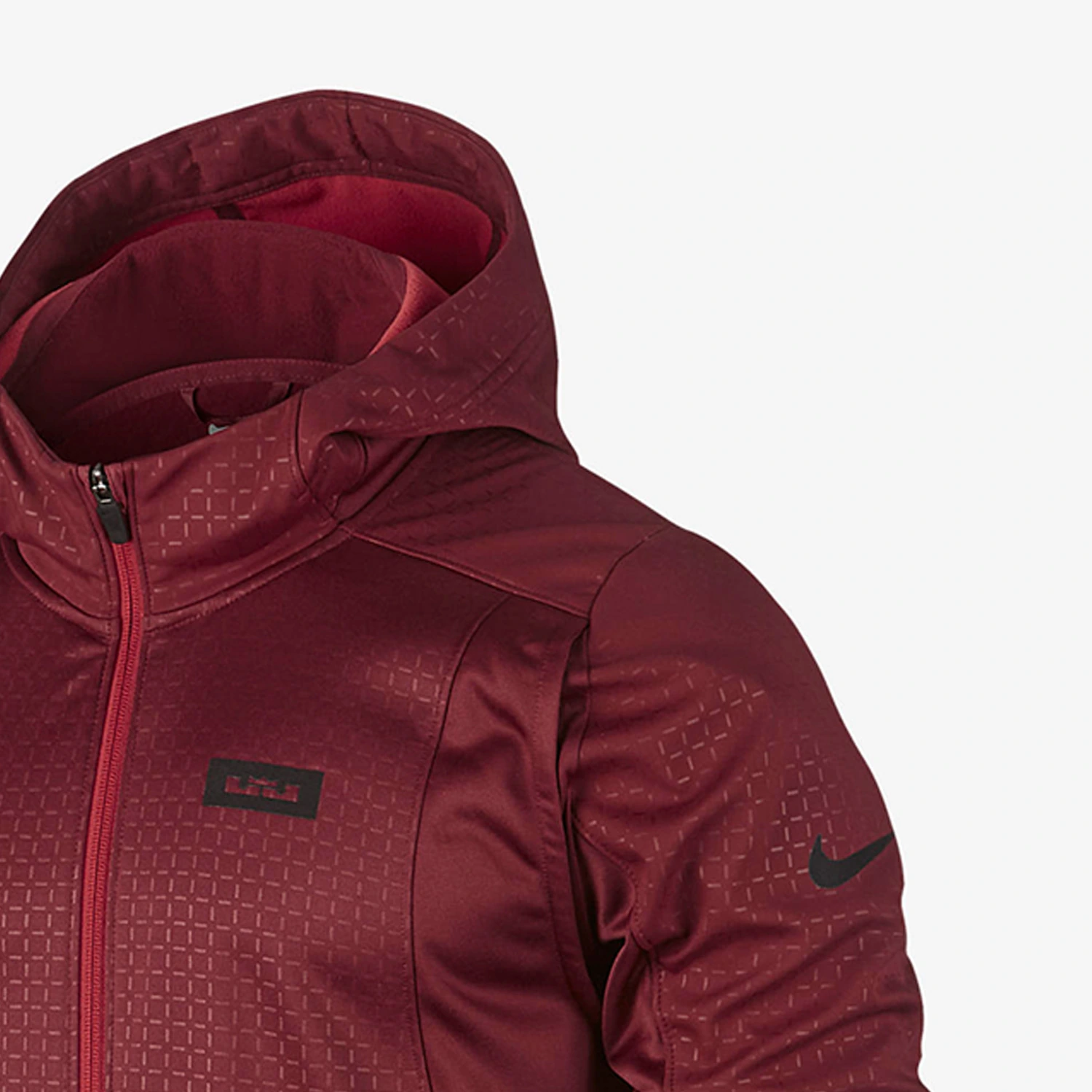 Nike Jackets Burgundy Hooded