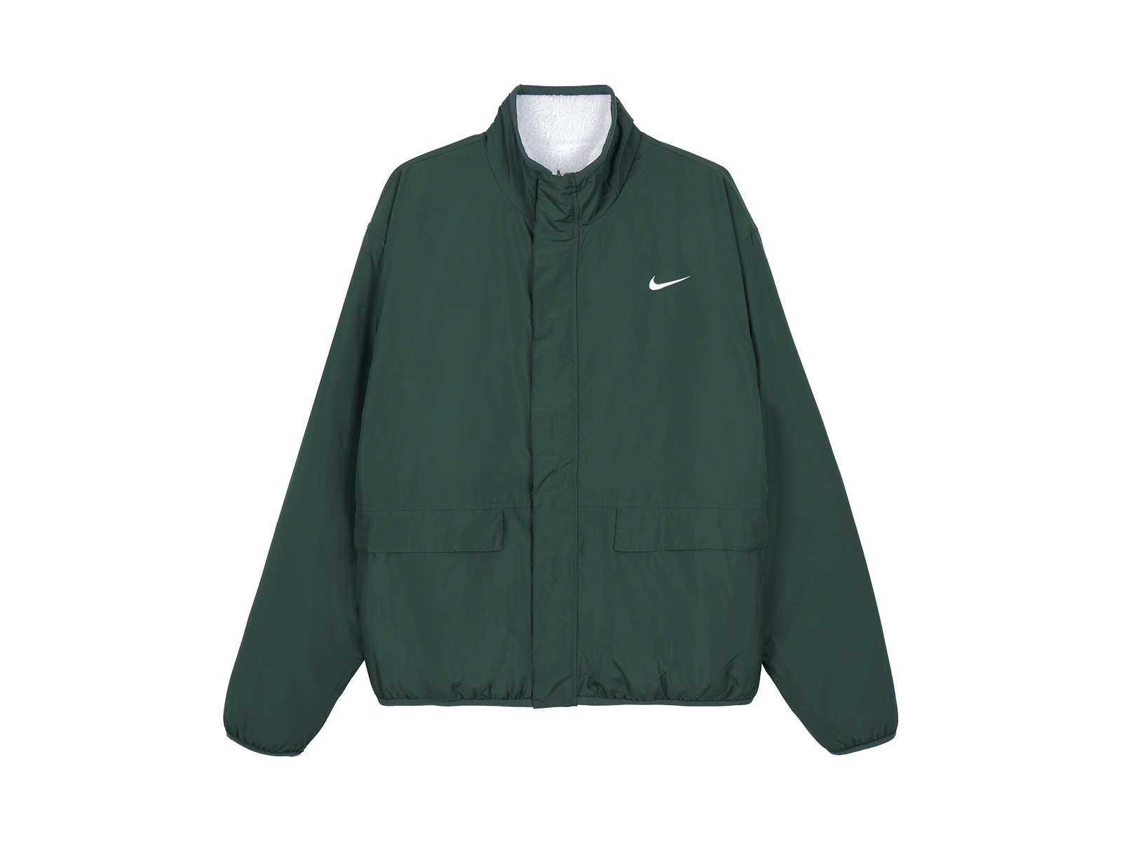 Nike Jackets White Stand Collar Moderate