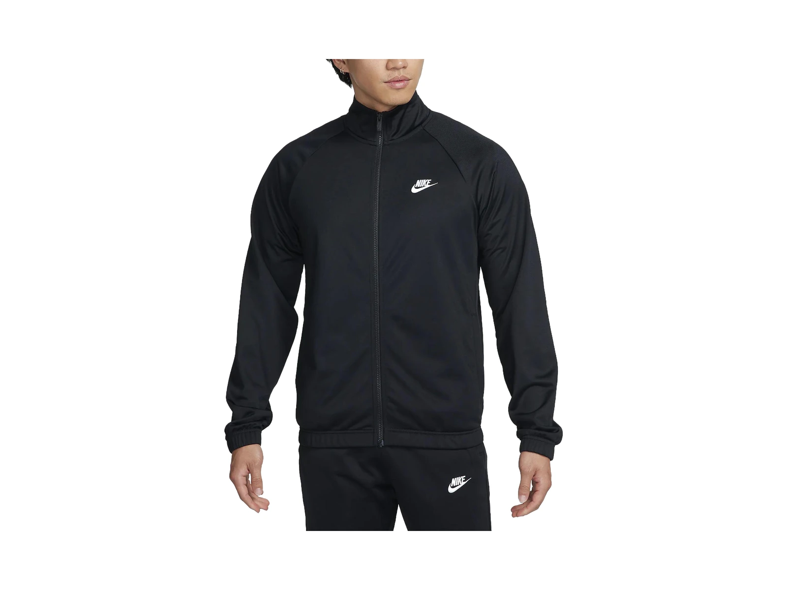 Nike Jackets Black Stand Collar Moderate