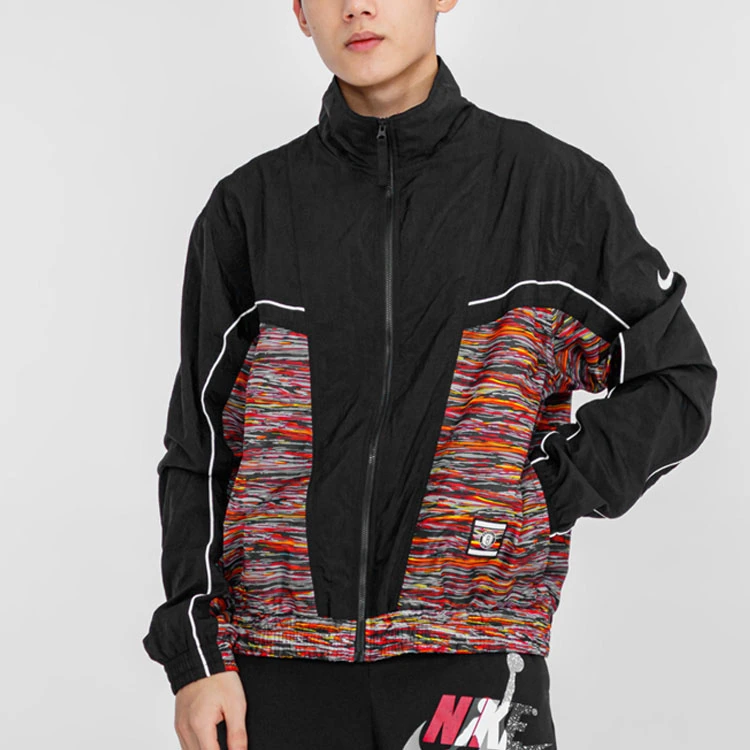 Nike Jackets Black Stand Collar Moderate