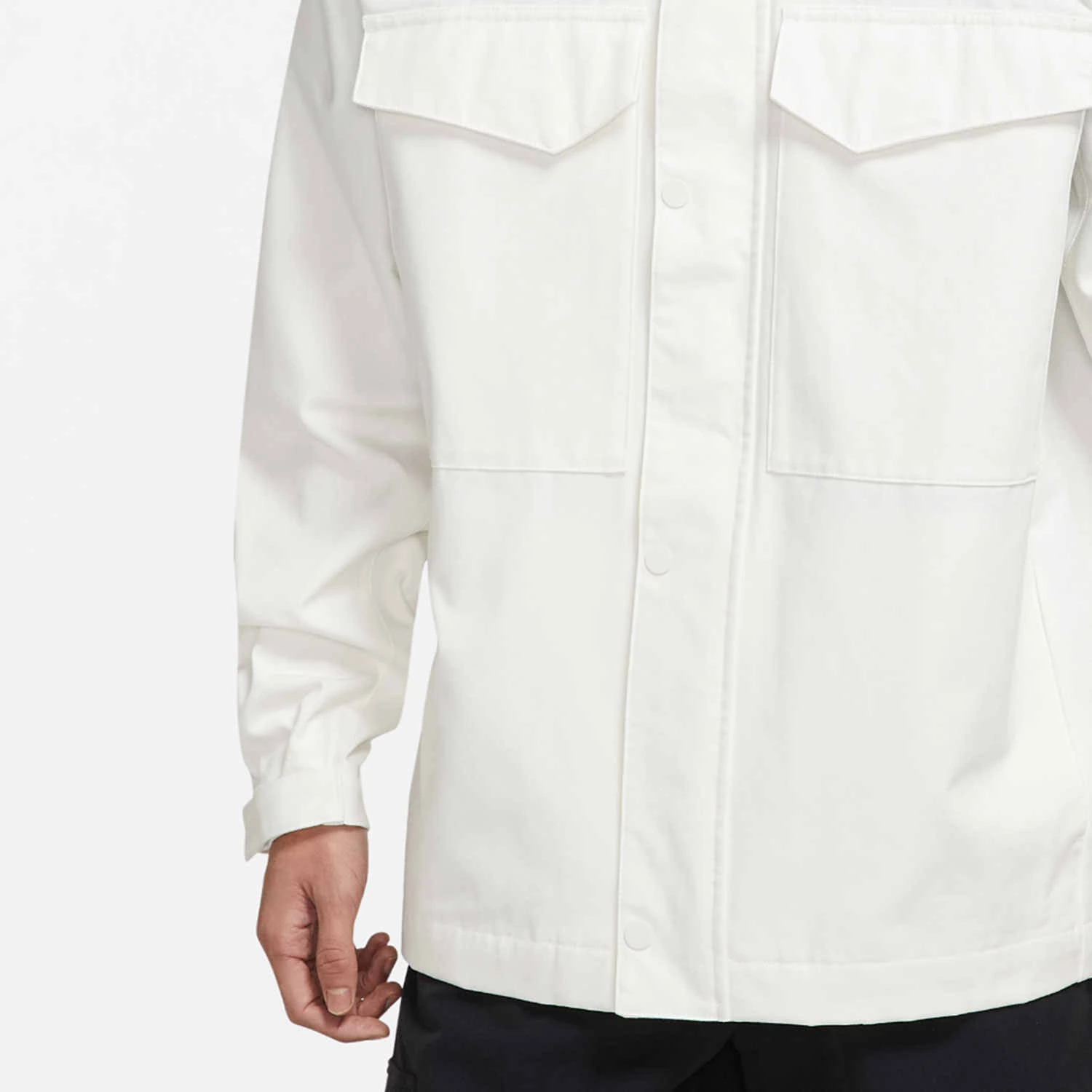 Nike Jackets White Stand Collar Moderate