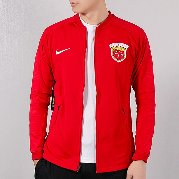 Nike Jackets Red Baseball Collar