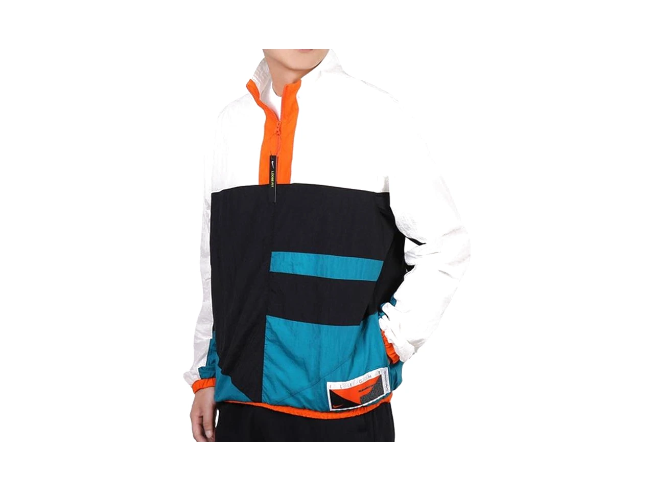 Nike Jacket White Green Black