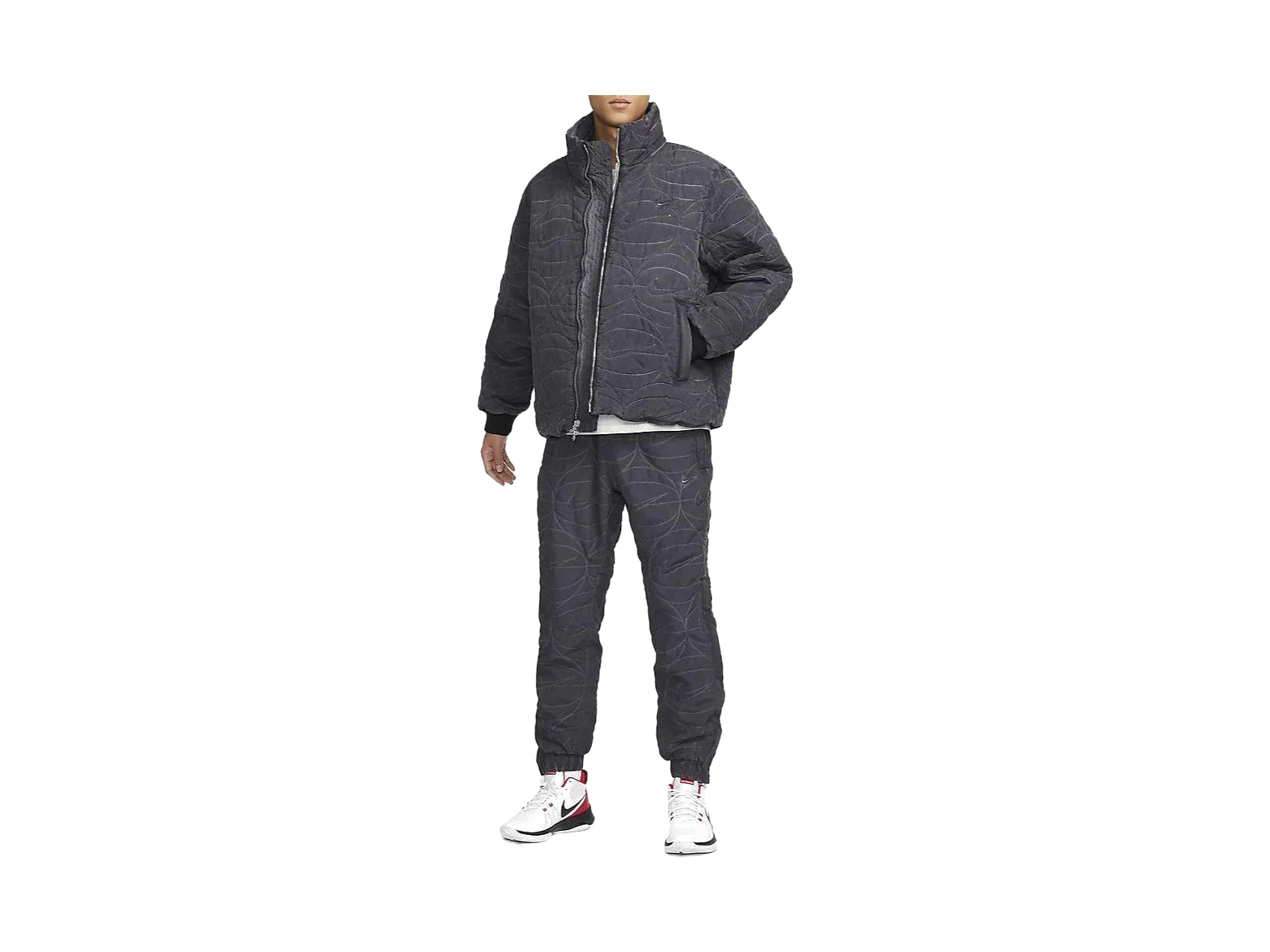 Nike Jackets Black Stand Collar Moderate
