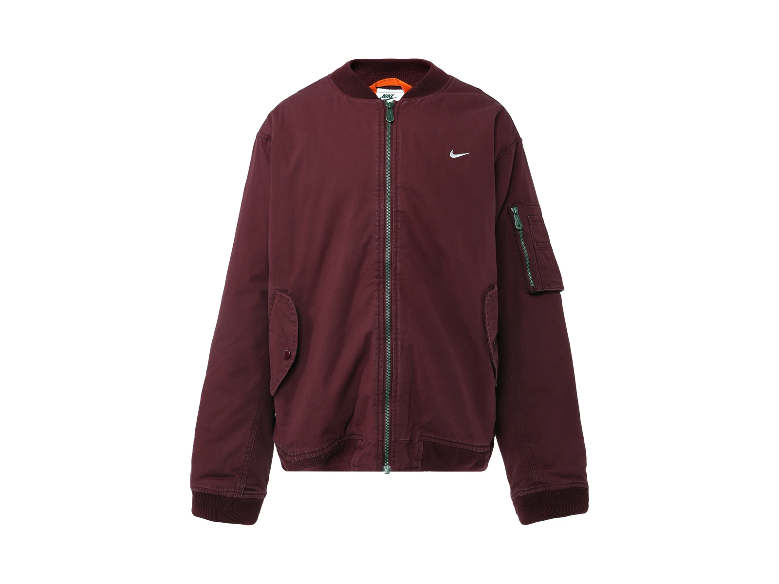 Nike Jackets Red Baseball Collar