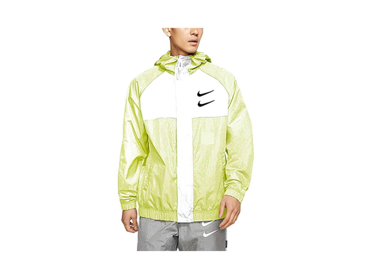 Nike Jackets Neon Green Hooded Moderate