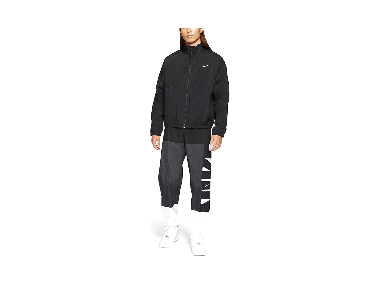 Nike Jackets Black Stand Collar Moderate