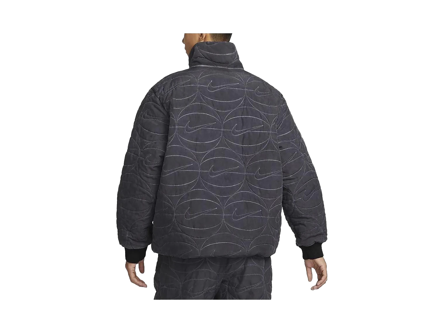 Nike Jackets Black Stand Collar Moderate