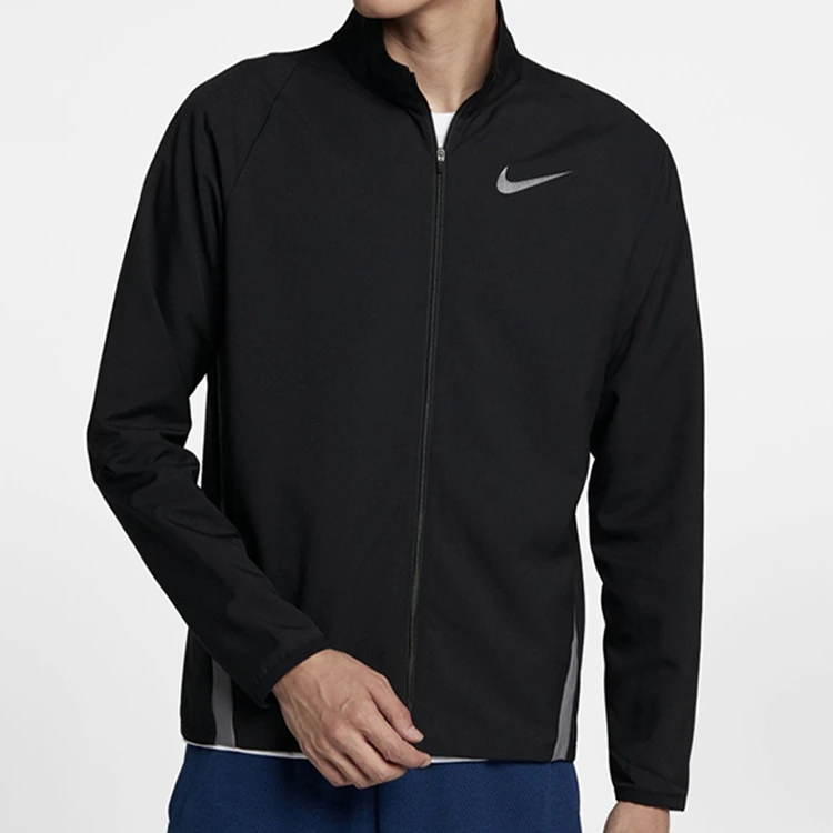 Nike Jackets Black Stand Collar Moderate