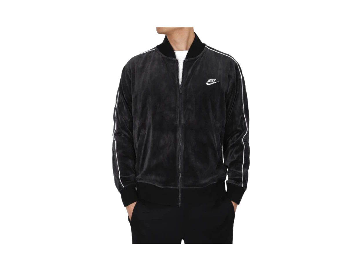 Nike Jackets Black Baseball Collar