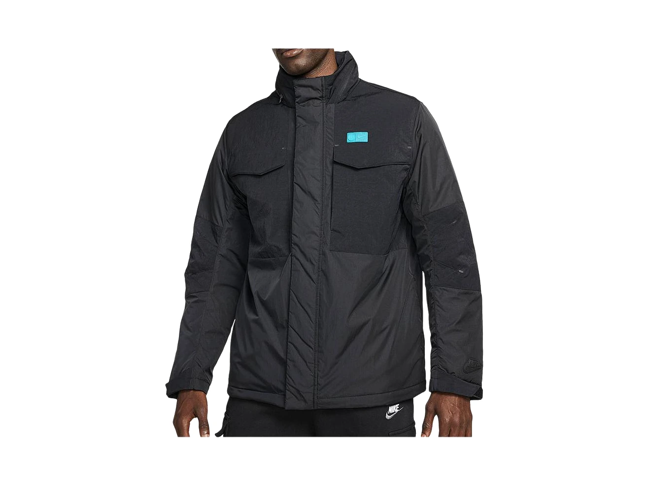 Nike Jackets Black Hooded Moderate
