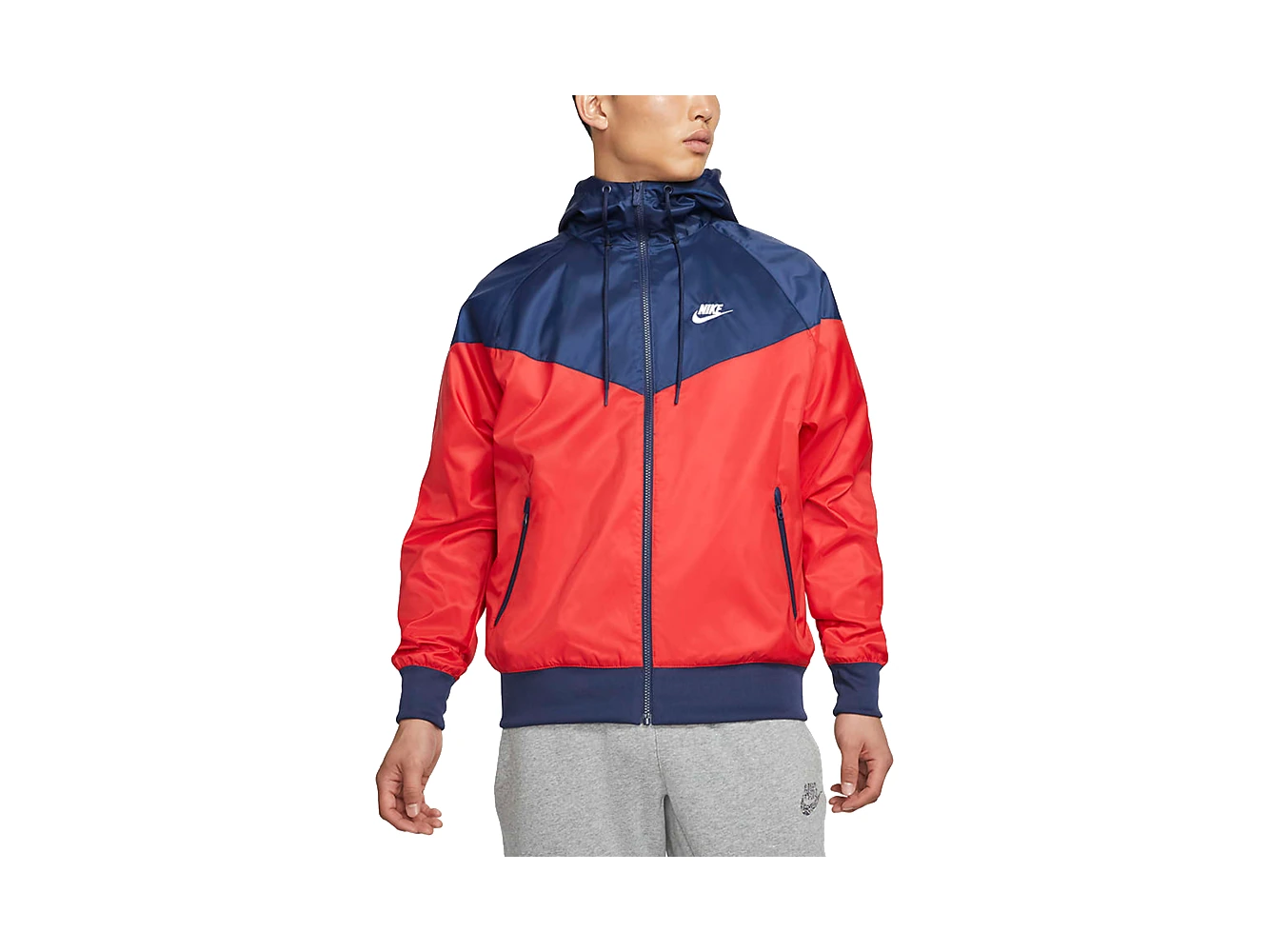 Nike Jackets Red Hooded (Non-detachable)