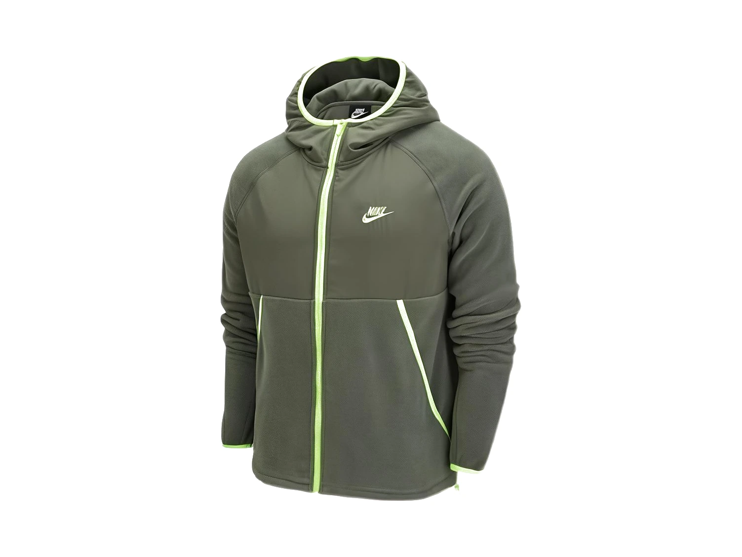 Nike Jackets Green Hooded