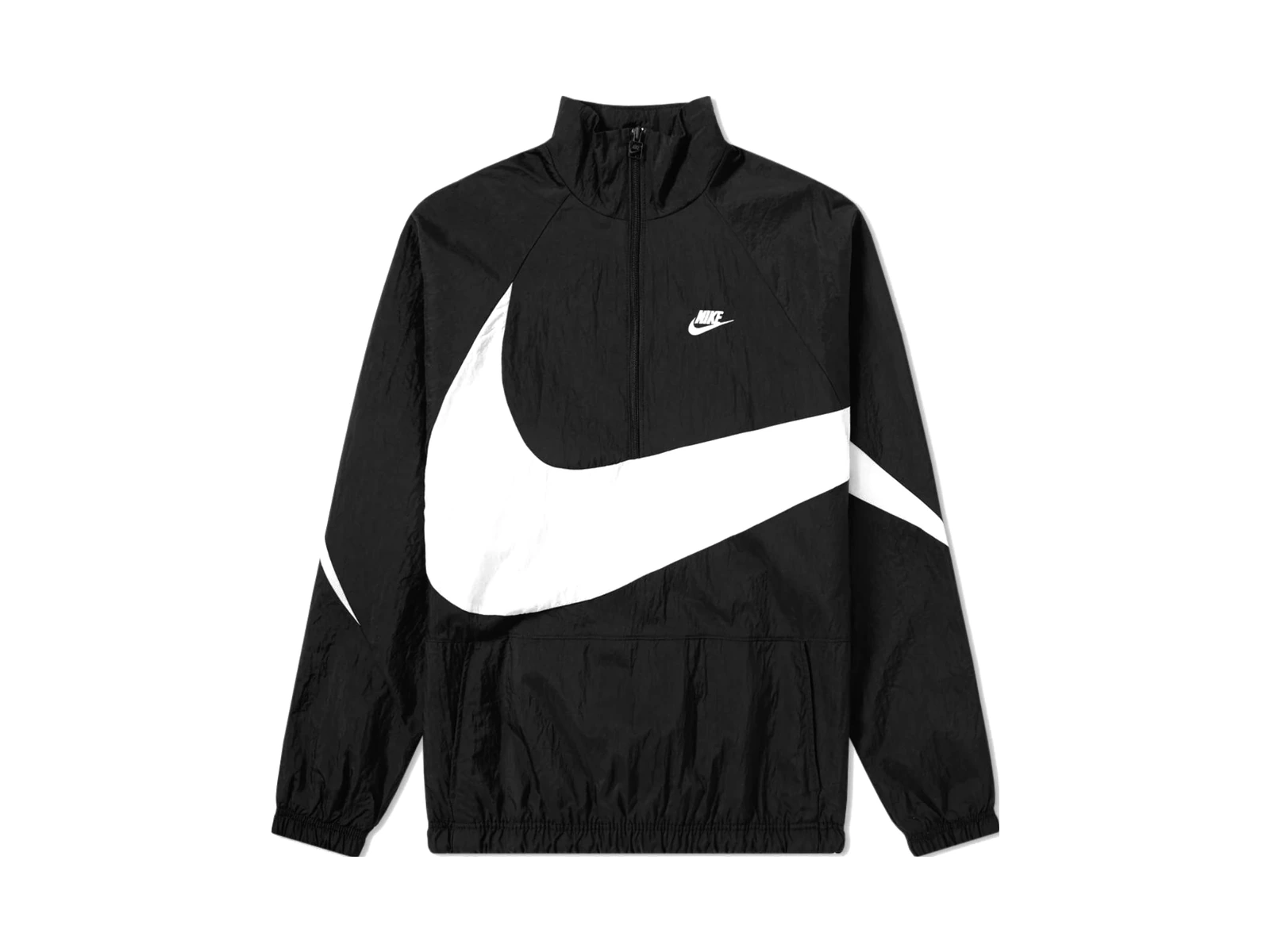 Nike Jackets Black Stand Collar Moderate