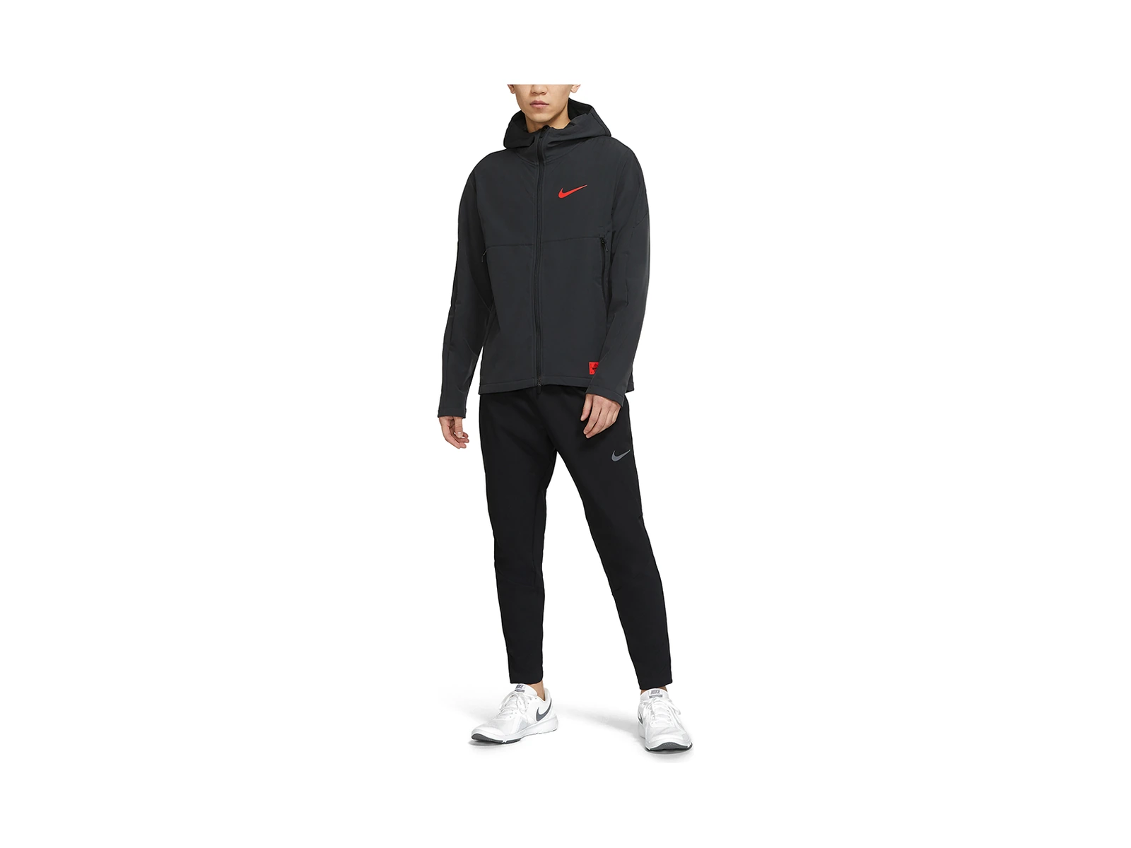 Nike Jackets Black Hooded Thickened