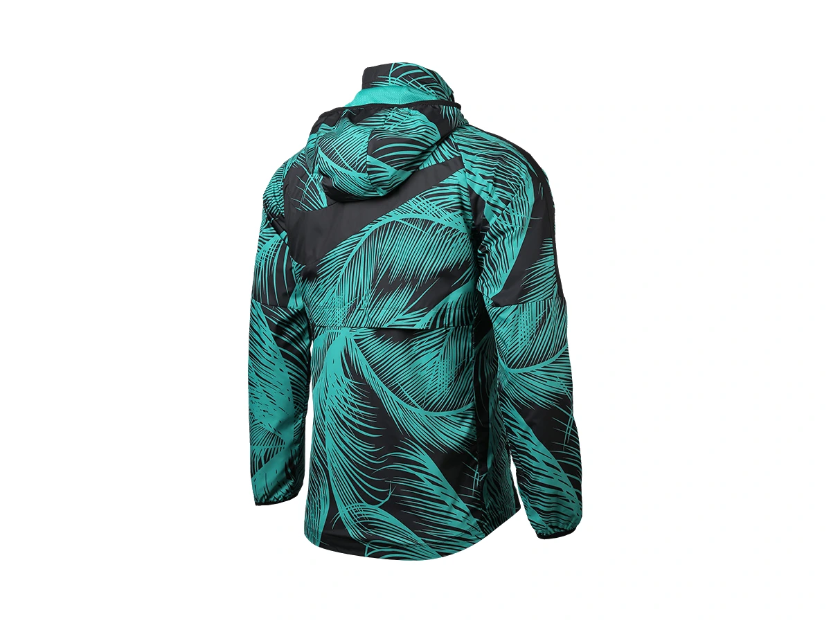 Nike Jackets Peacock Green Stand Collar