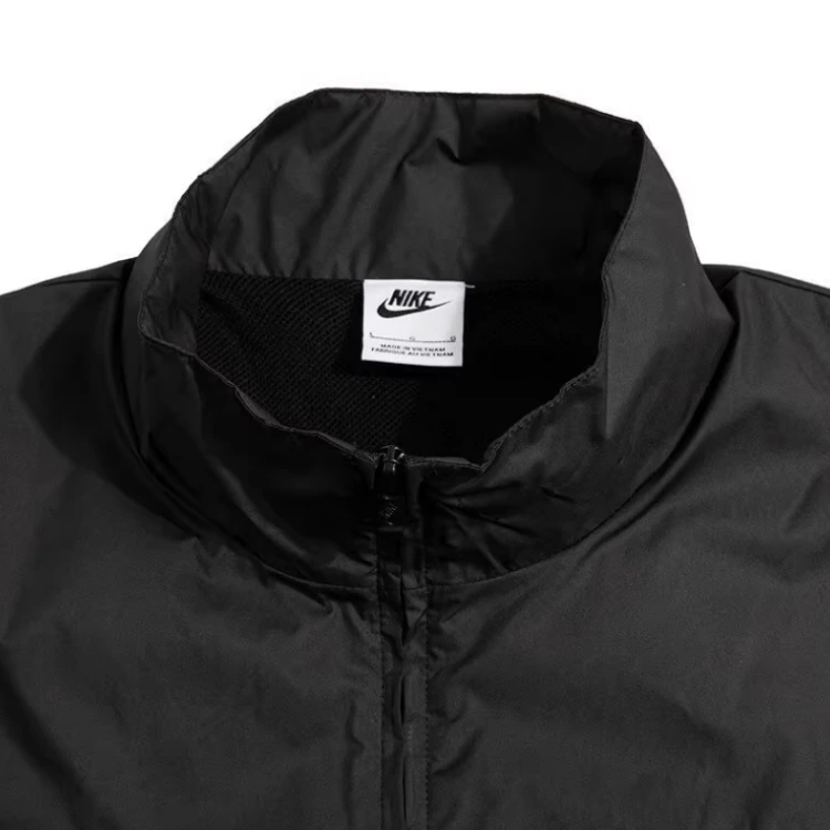 Nike Club Jackets Black Stand Collar
