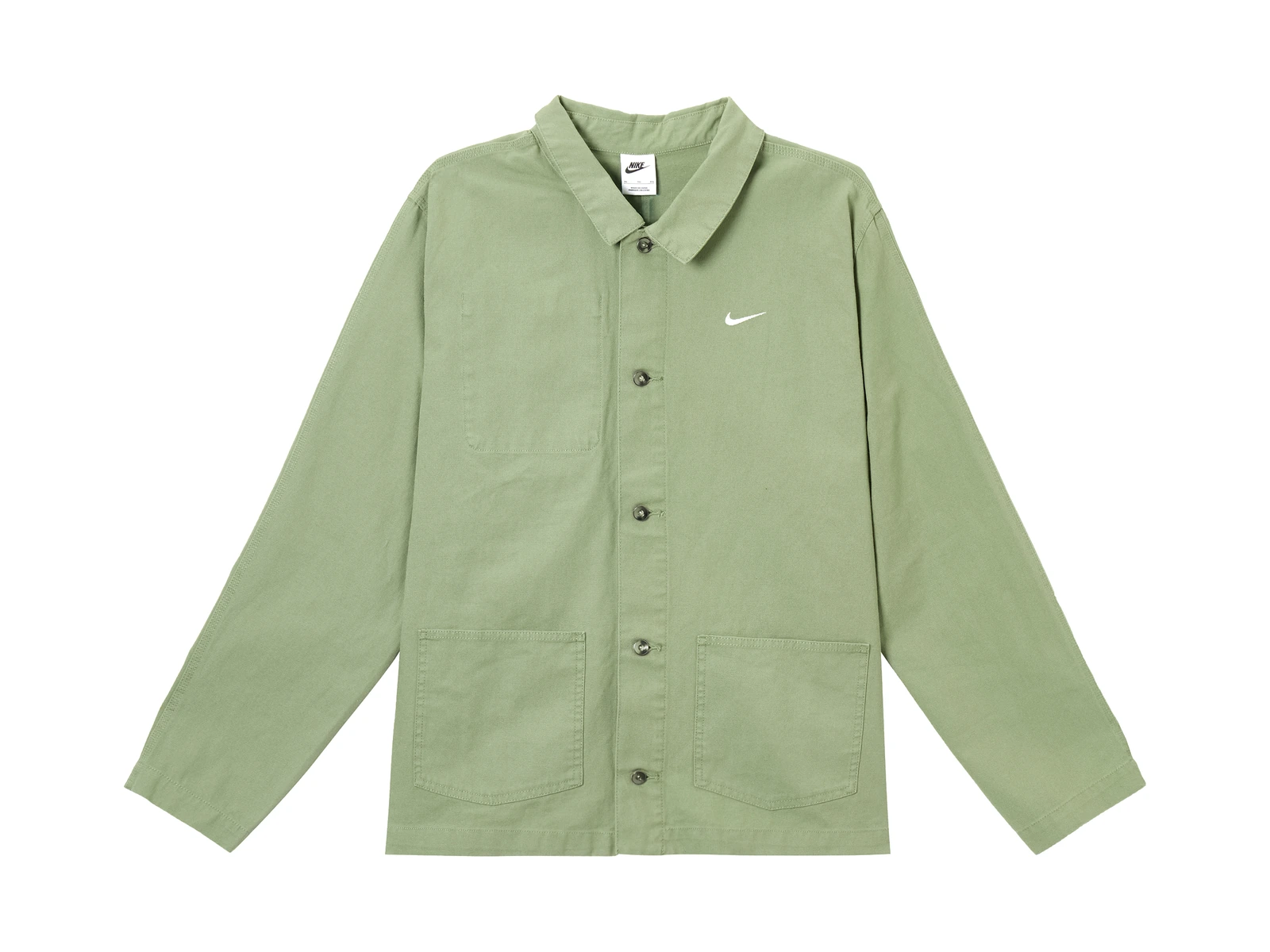 Nike Jackets Oil Green Lapel Moderate