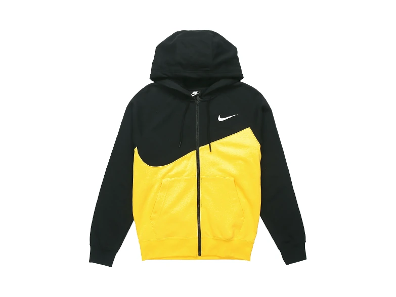Nike Jackets Black Yellow Hooded
