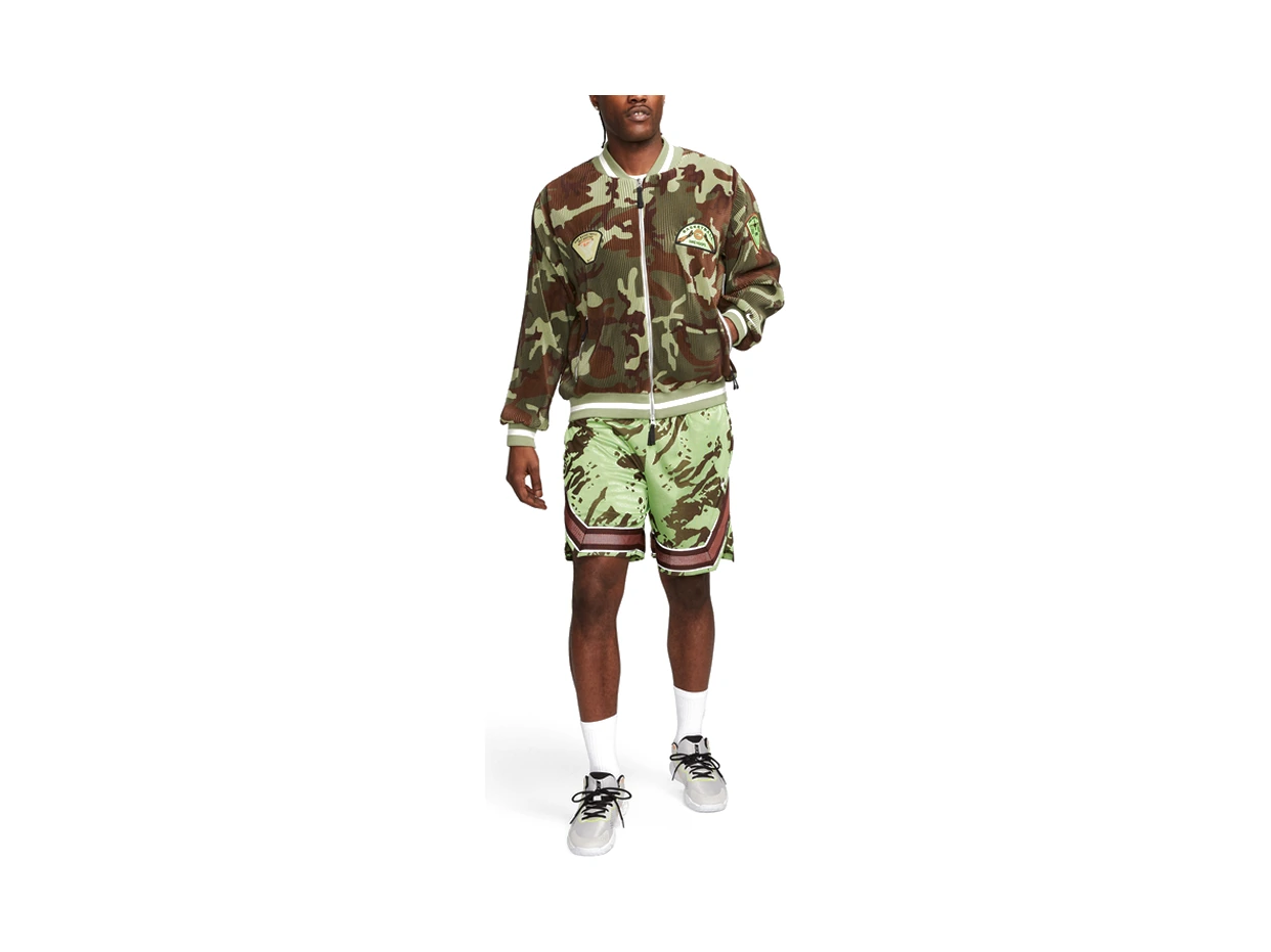 Nike Jackets Oil Green Baseball Collar