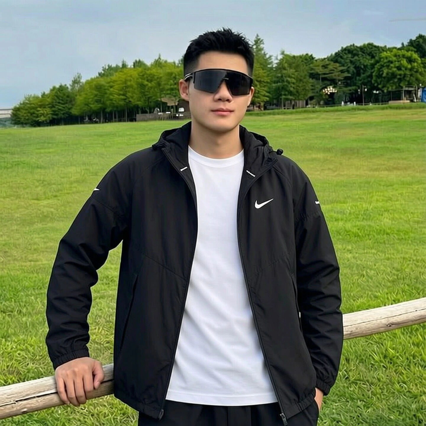 Nike Miler Jackets Black Hooded