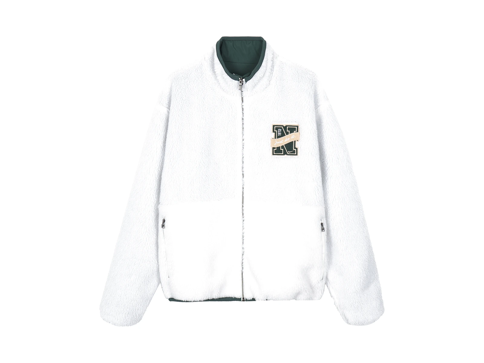 Nike Jackets White Stand Collar Moderate