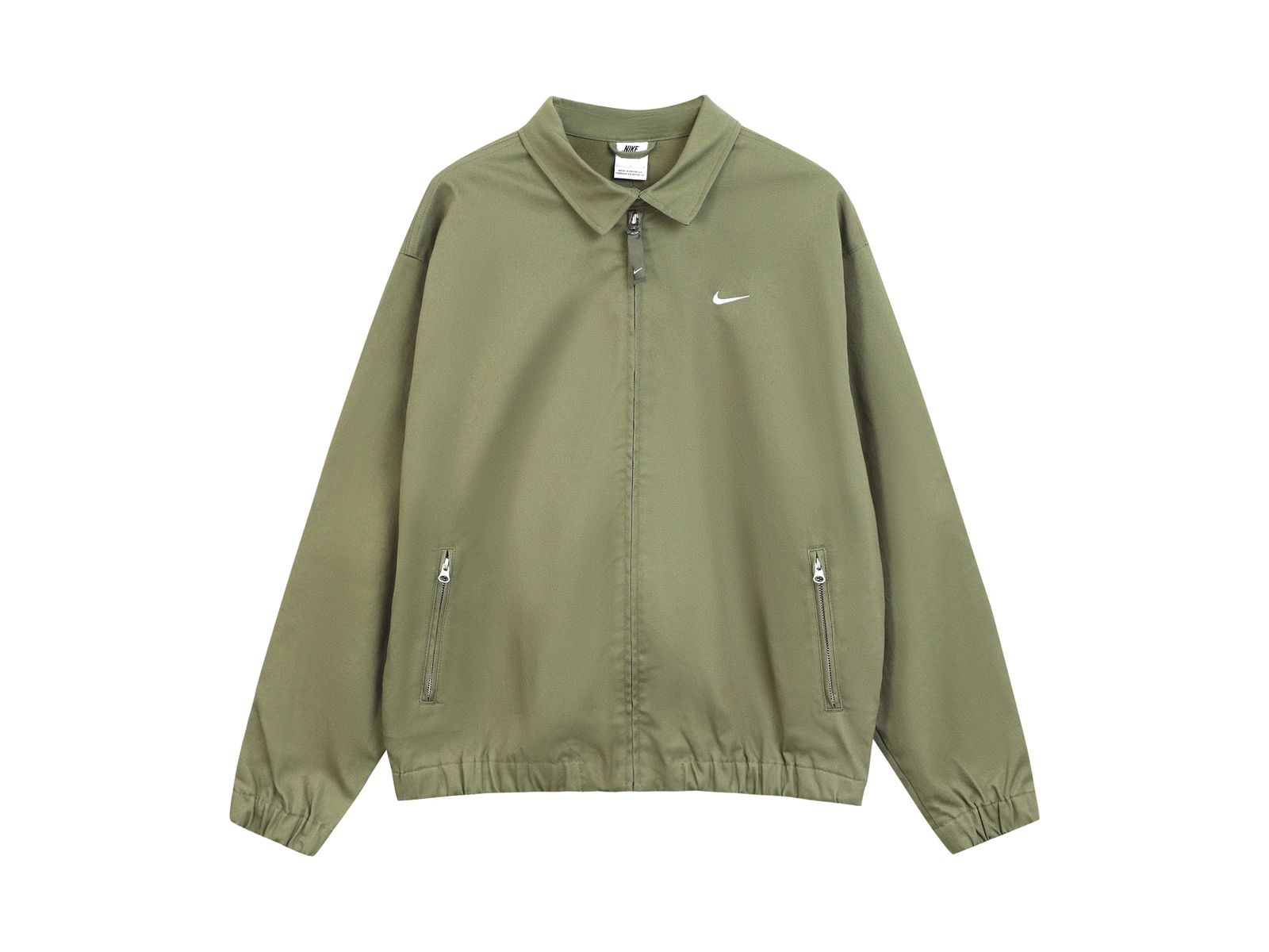 Nike Jackets Green Lapel Moderate