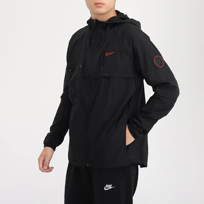 Nike Jackets Black Hooded Moderate Other