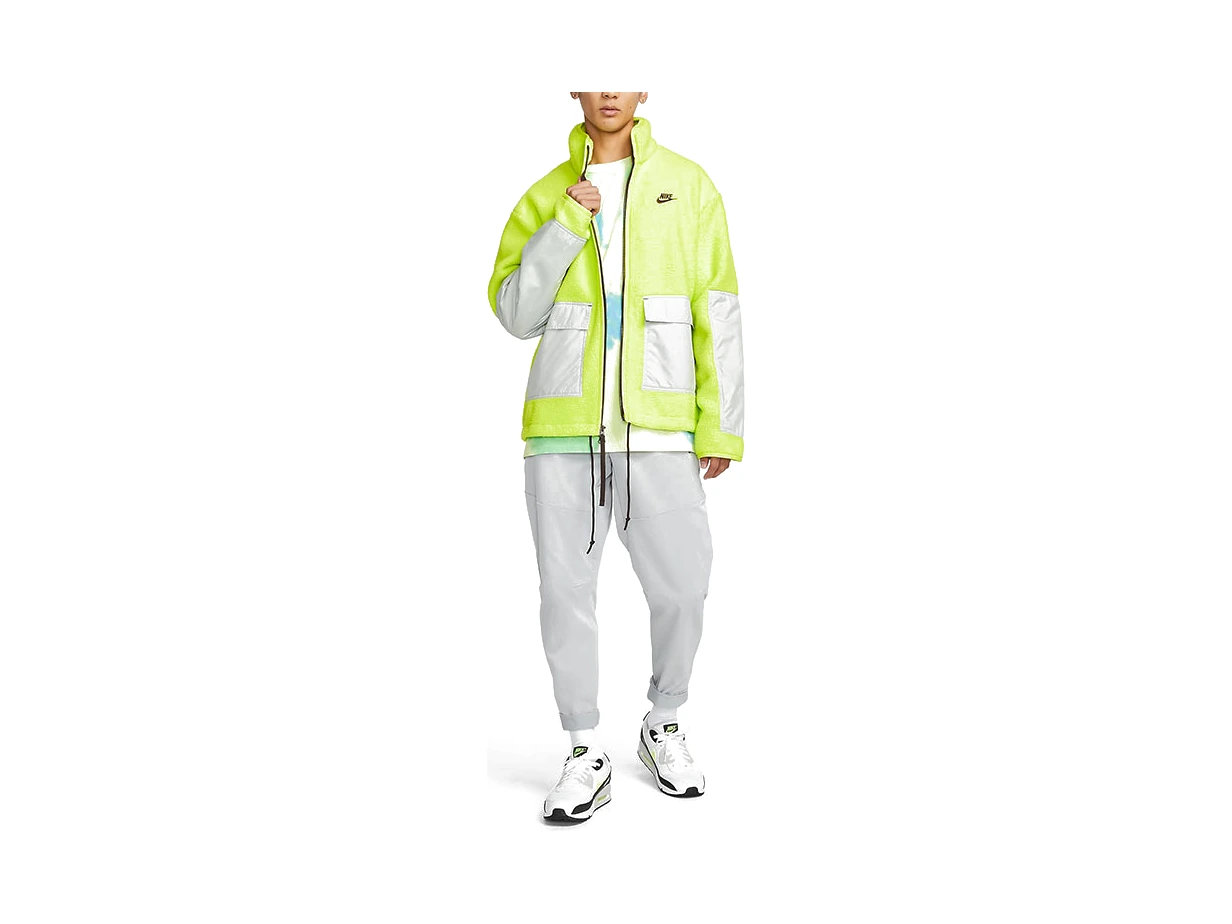 Nike Jackets Green Stand Collar Moderate