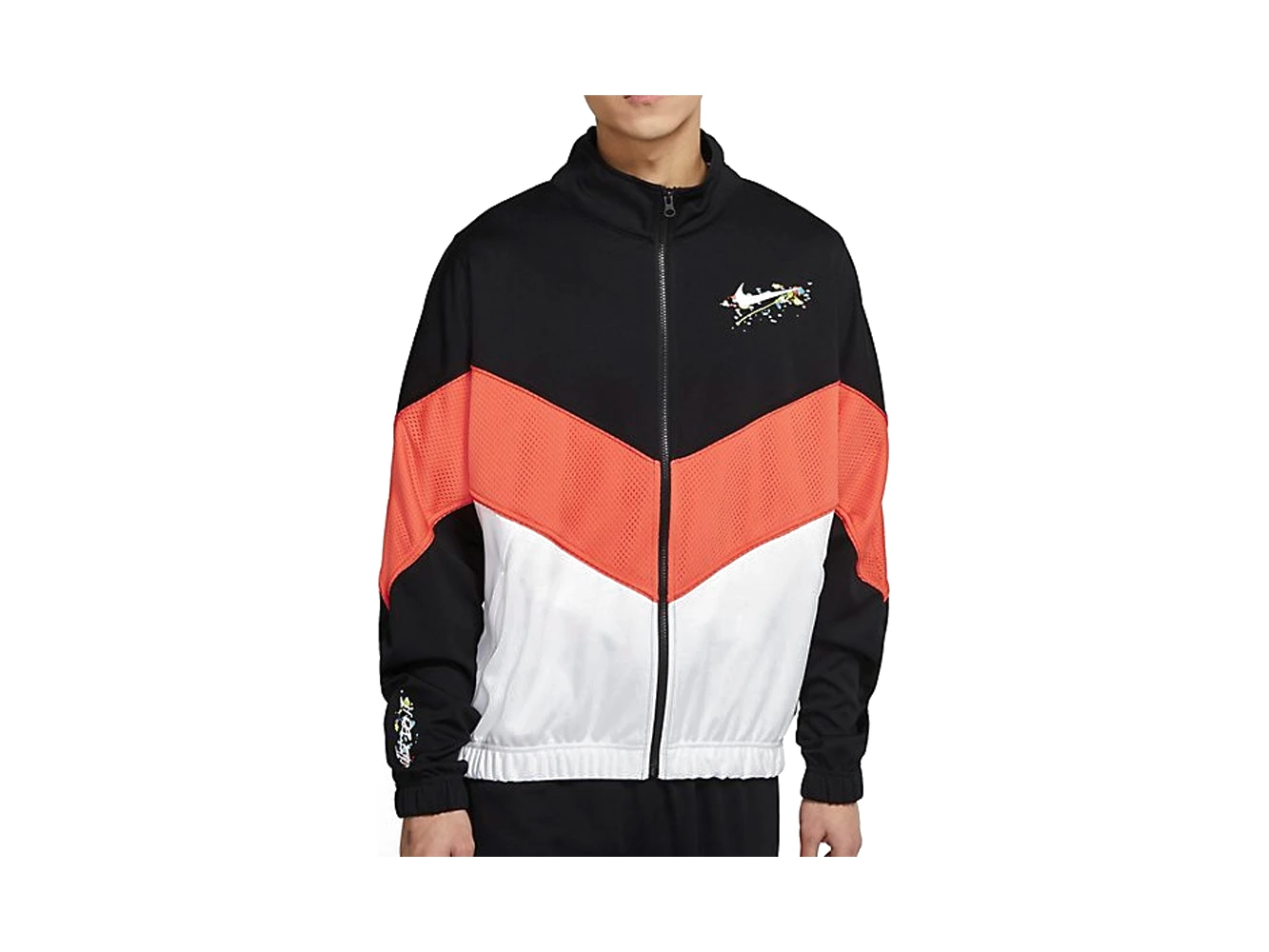 Nike Jackets Black Stand Collar Moderate