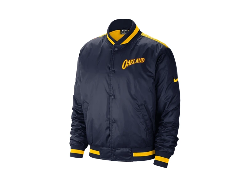 Nike Jackets Dark Blue Baseball Collar