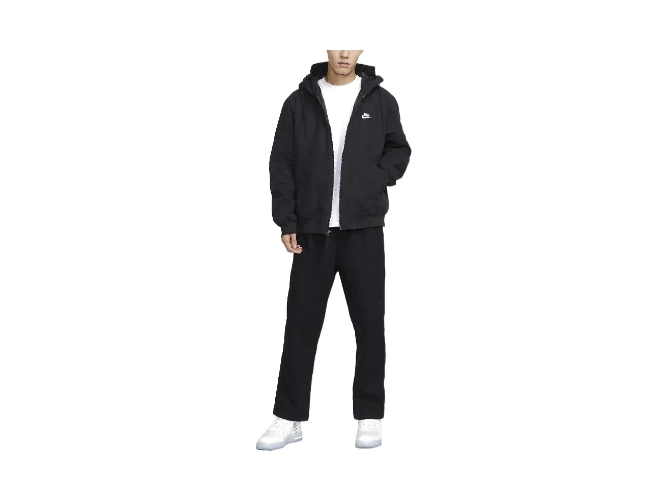 Nike Jackets Black Hooded